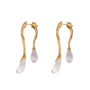 all match gold geometric earrings, view 5 - MRSLM
