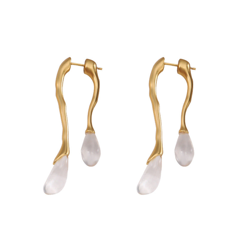 all match gold geometric earrings, view 5 - MRSLM