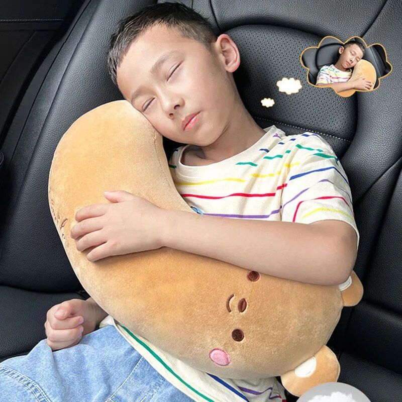 plush cartoon car seat belt cover, view 10 - MRSLM
