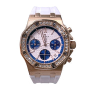 women's multifunction silicone strap watch, view 5 - MRSLM