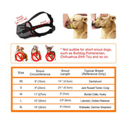 adjustable breathable dog muzzle, view 8 - MRSLM