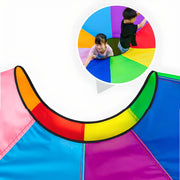Rainbow umbrella parachute game, view 9 - MRSLM