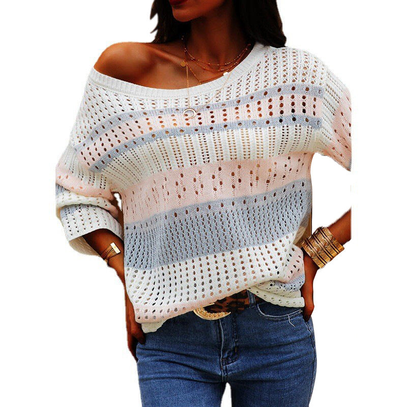 women loose casual sweater, view 4 - MRSLM