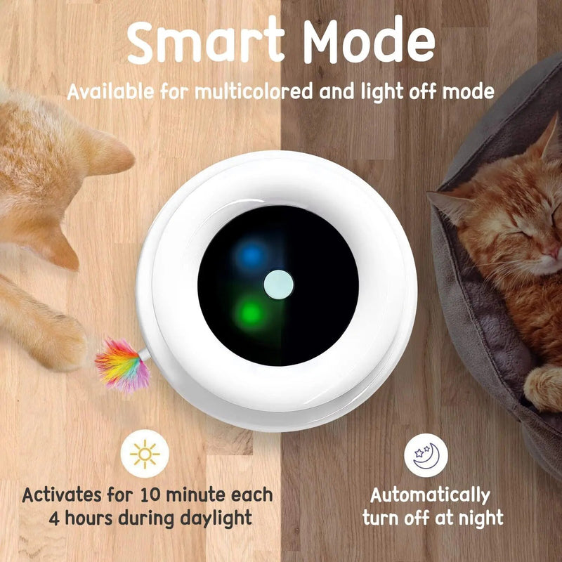 interactive cat toy with auto timer, view 8 - MRSLM