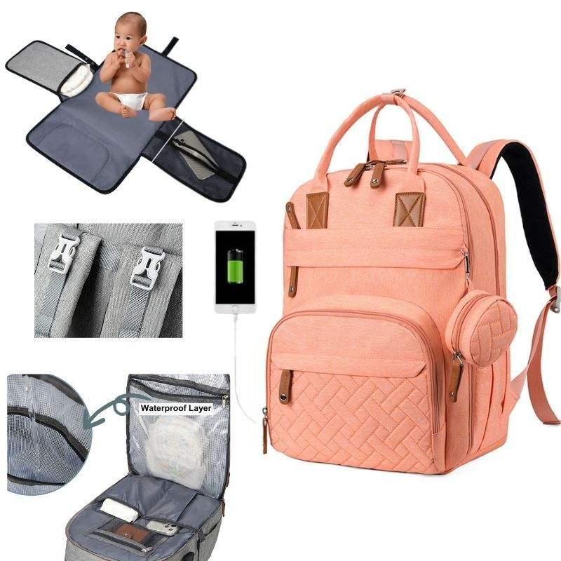 diaper bag backpack, view 7 - MRSLM