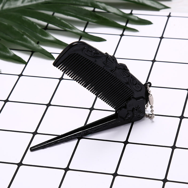 foldable massage hair comb, view 5 - MRSLM