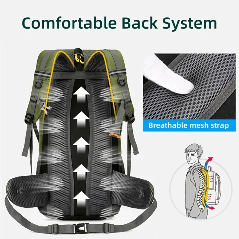 50L waterproof hiking backpack, view 12 - MRSLM