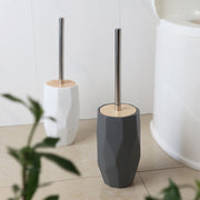 resin toilet brush with non-slip handle, view 4 - MRSLM