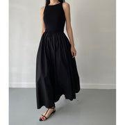 women's long patchwork dress, view 4 - MRSLM