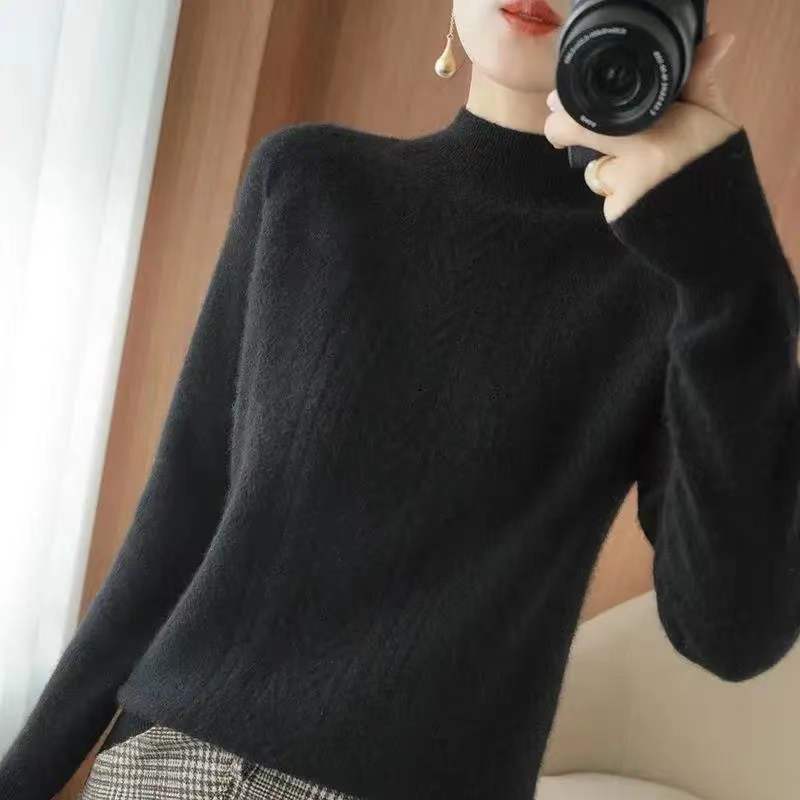women's short knit base sweater, view 10 - MRSLM