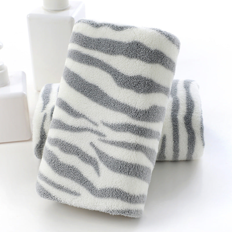 quick-dry zebra stripe microfiber towel, view 4 - MRSLM