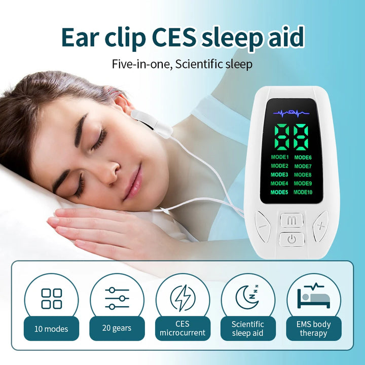 CES Sleep Aid Device with Ear Clip