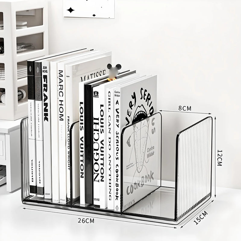 Desktop transparent book stand holder, view 4 - MRSLM