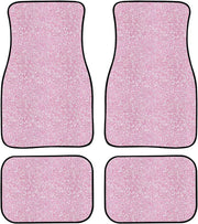 pink bling print car floor mats, view 2 - MRSLM