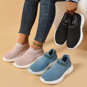 Striped slip-on flat sneakers, view 2 - MRSLM