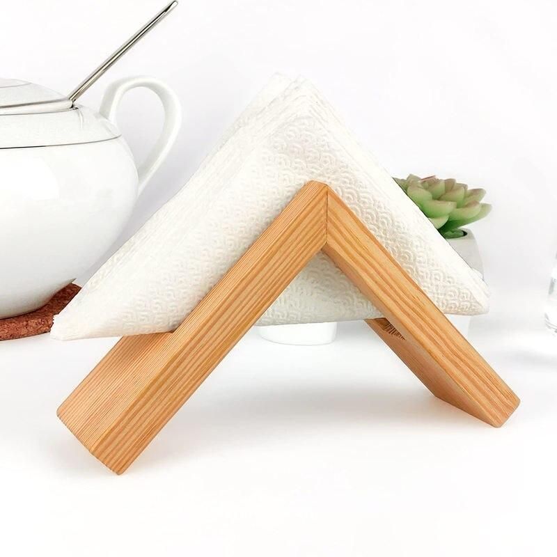 wooden napkin holder, view 2 - MRSLM