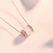 ferris wheel silver necklace, view 4 - MRSLM