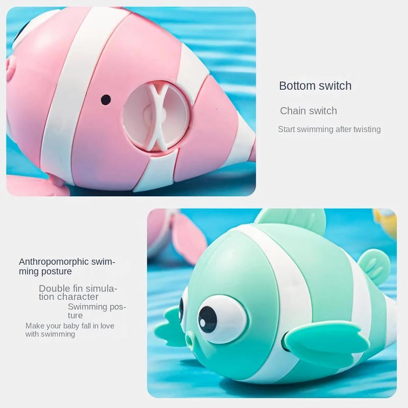 wind-up fish bath toy, view 9 - MRSLM