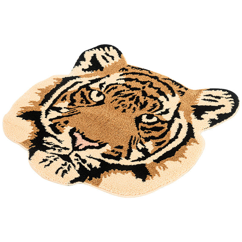 tiger head tufted rug, view 5 - MRSLM