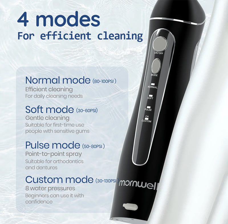 rechargeable portable water flosser, view 5 - MRSLM