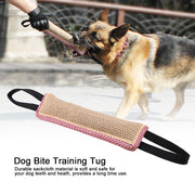 sackcloth dog training bite tug toy, view 4 - MRSLM