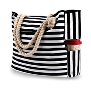 Striped canvas tote bag - MRSLM