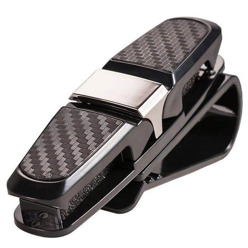 car sun visor glasses holder with card clip, view 11 - MRSLM