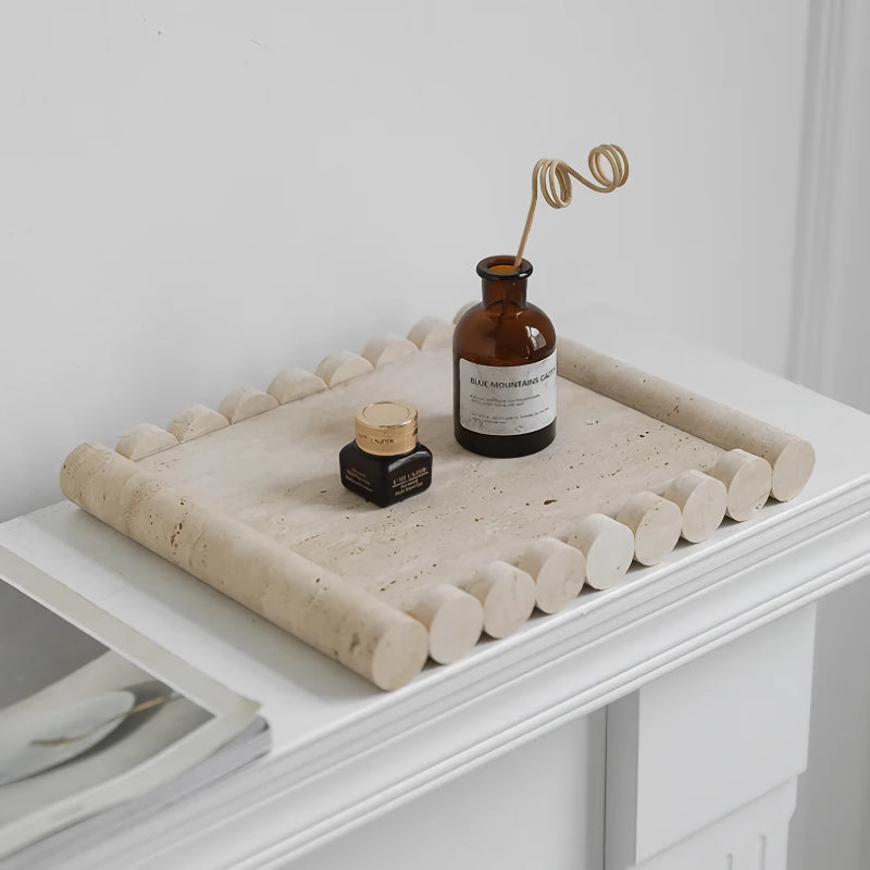 travertine marble tray - MRSLM