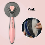 self-cleaning pet grooming brush for cats and dogs, view 2 - MRSLM