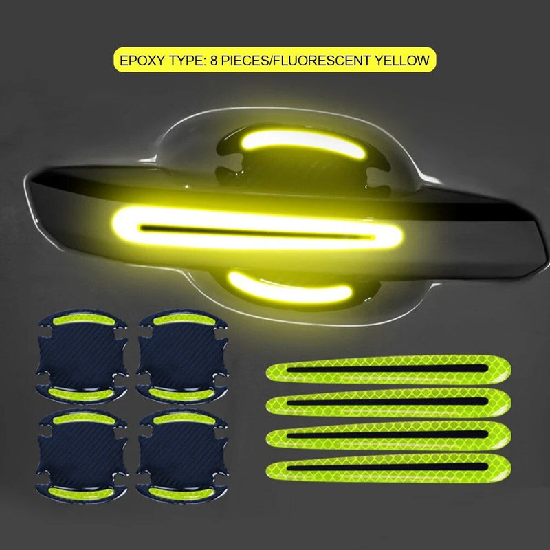 Carbon fiber car door handle protector stickers, view 2 - MRSLM