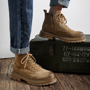 men's vintage leather ankle boots, view 12 - MRSLM
