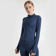 women's quick-dry yoga jacket, view 3 - MRSLM