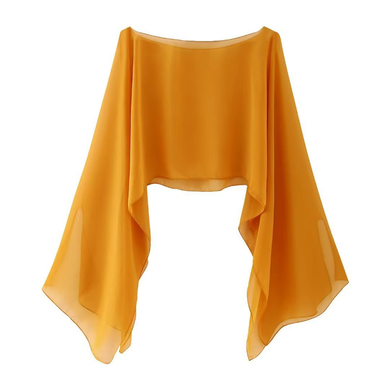 women's spring mesh batwing sleeve outerwear top, view 4 - MRSLM