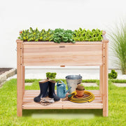 elevated wooden garden bed planter kit - MRSLM