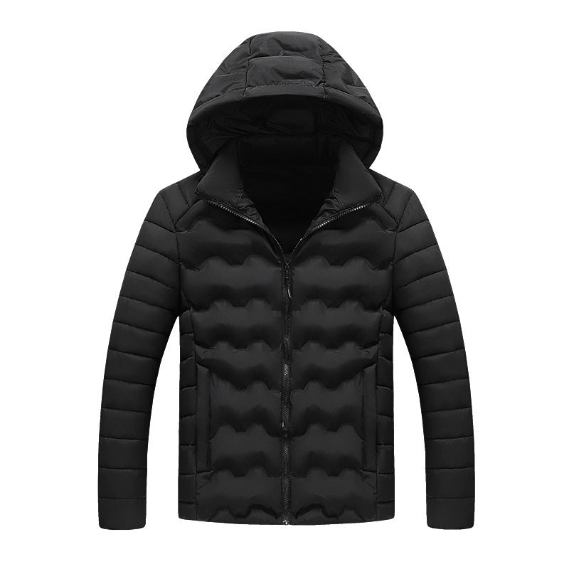 men's hooded cotton-padded jacket, view 6 - MRSLM