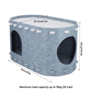 2-in-1 cat hammock and hiding house, view 7 - MRSLM