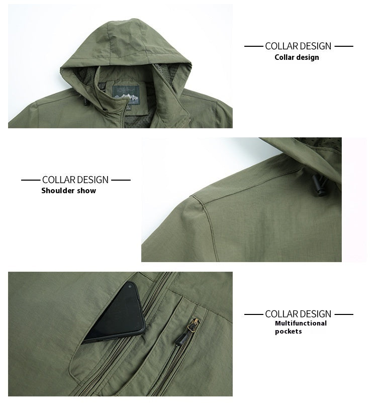 men's nylon shell jacket, view 10 - MRSLM