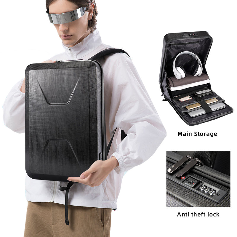 pc hard shell waterproof computer backpack - MRSLM