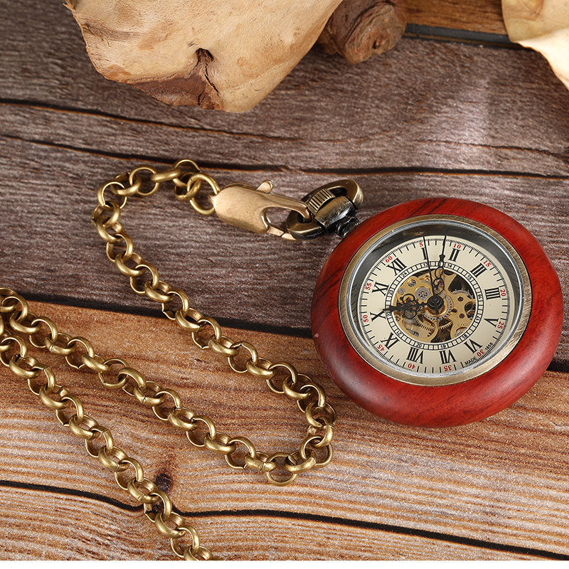 retro mechanical pocket watch, view 6 - MRSLM