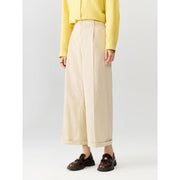 wide-leg cuffed trousers, view 7 - MRSLM