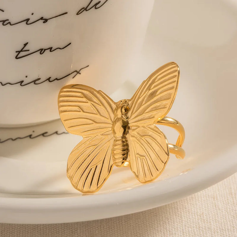 butterfly open ring, view 7 - MRSLM