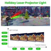 Outdoor red and green laser Christmas projector light, view 3 - MRSLM