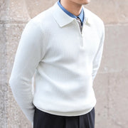 men's slim fit knit pullover sweater, view 5 - MRSLM