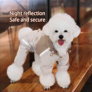 waterproof dog raincoat for small breeds, view 5 - MRSLM