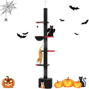 adjustable gothic cat tree tower, view 2 - MRSLM