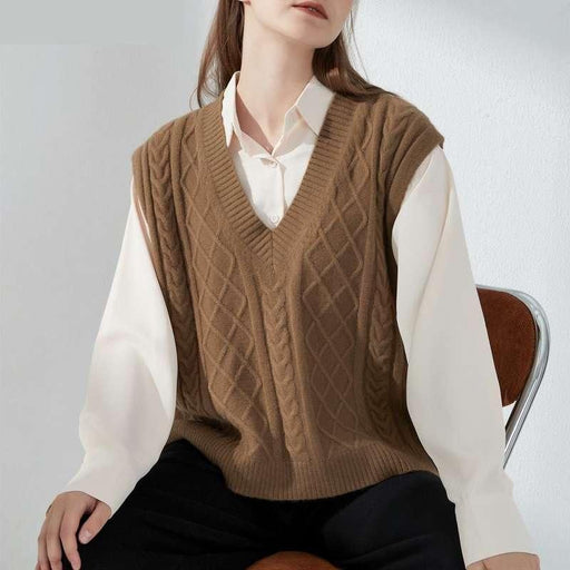 oversized knitted vest - MRSLM