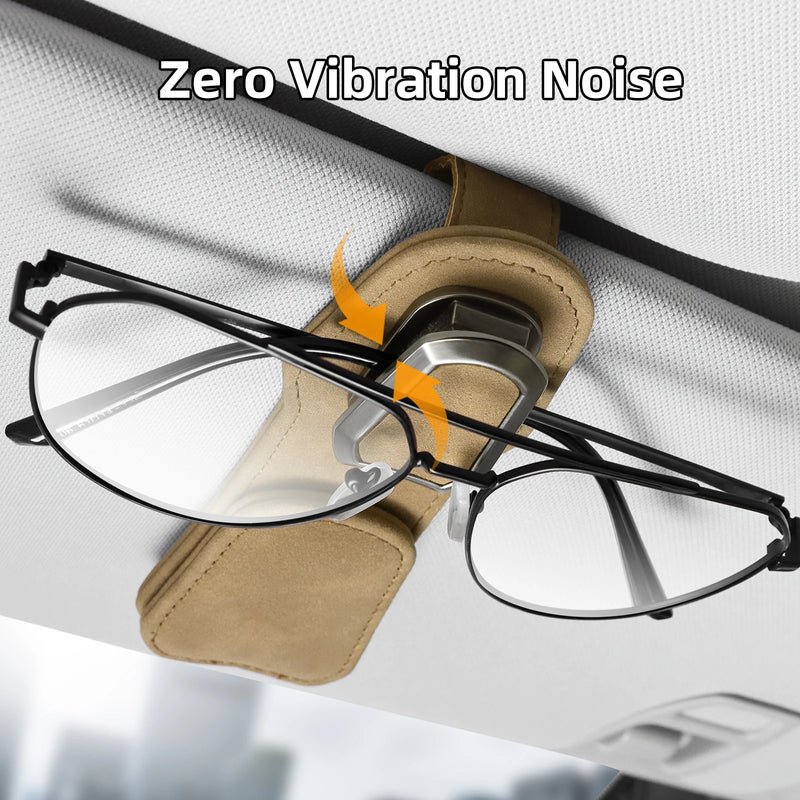 suede car sunglasses holder clip, view 6 - MRSLM