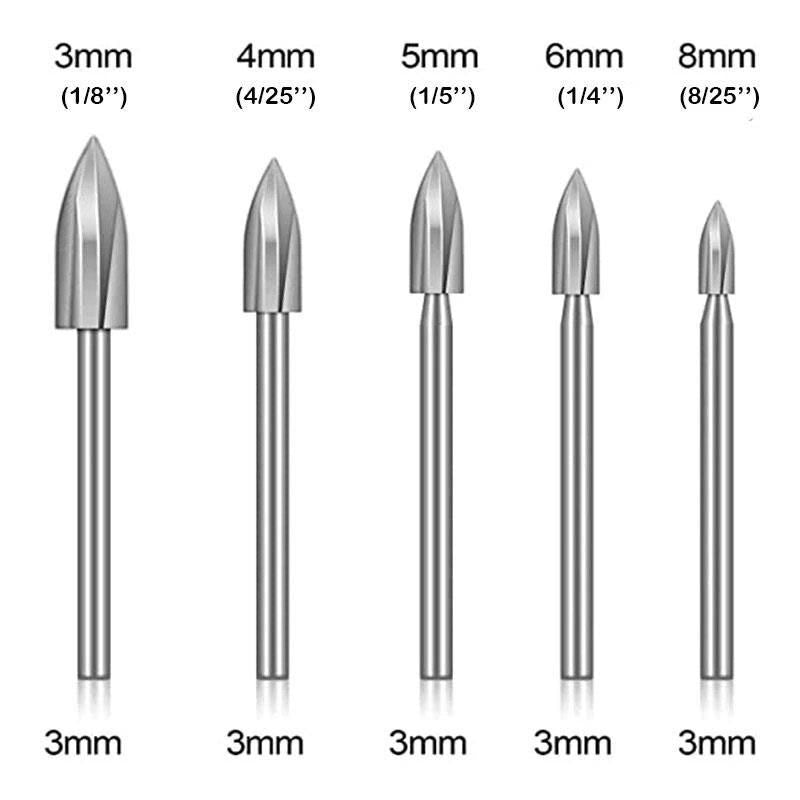 Wood carving drill bit set, view 2 - MRSLM