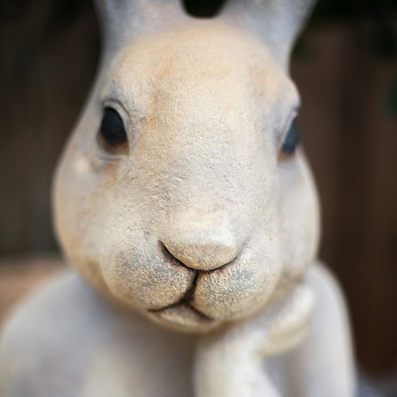 rabbit bust sculpture, view 4 - MRSLM