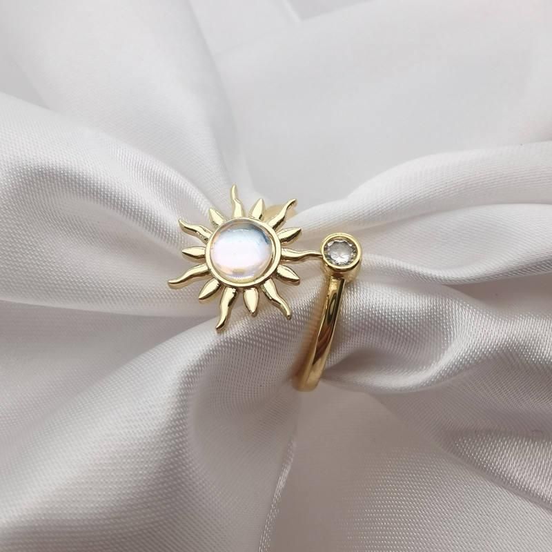 Stylish Stainless Steel Adjustable Fidget Ring